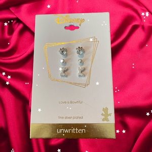 Disney 3 pair stud earrings